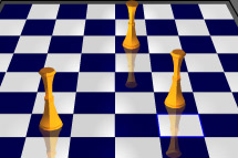 Las 8 reinas del ajedrez