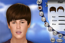Juegos de peluqueria - página 6: Maquilla a Justin Bieber
