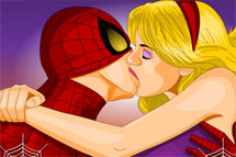 Niñas: Beso de Spiderman