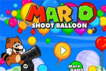 Mario dispara a los globos