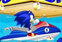 La moto acuática de Sonic