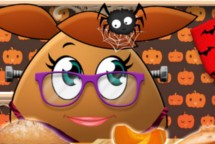 Pou Girl Halloween Pumpkin Pie