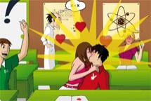 Besos en el colegio