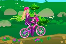 juego Barbie en bicicleta