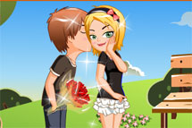 Juegos para niñas - página 3: Beso en el Parque