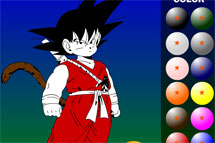 Infantiles: Colorea a Goku