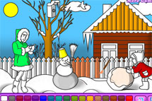Juegos de decorar: Colorea el Invierno