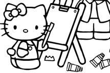 Infantiles: Pinta con Hello Kitty