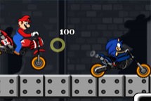 Juegos de carreras: Mario vs Sonic Moto Racing