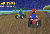 Mario Kart con lluvia