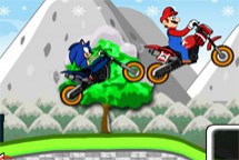 Carreras de motos de Sonic y Mario
