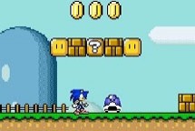 Sonic en Mario World