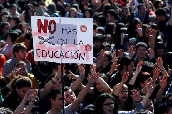 La huelga de estudiantes de secundaria